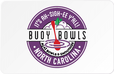 Buoy Bowls gift card with Buoy Bowls logo