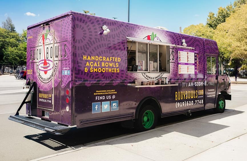 Buoy Bowls Purple Food Truck