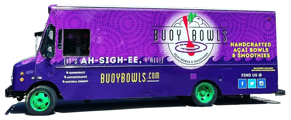 The Buoy Bowls Açaí Bowls and Smoothies Purple Food Truck