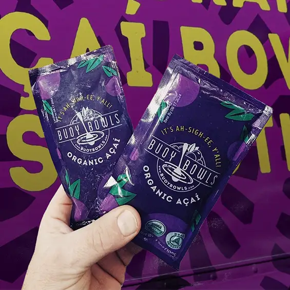 Step 3: The pulp is packaged and freezed immediately to make your favorite Buoy Bowl.