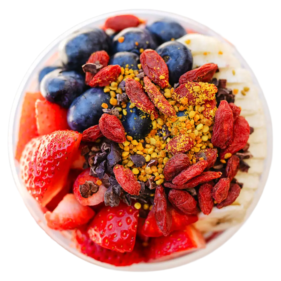 The Tropical Mango Bowl from Buoy Bowls with mango base