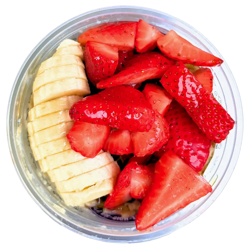 Oatmeal Bowl Number 4 - Oatmeal, Bananas, Strawberries, & Organic Honey